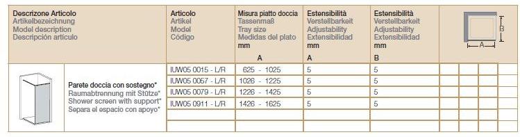Provex Industrie Прямоугольная душевая кабина на заказ Iunix Iuw05 - Вид №4