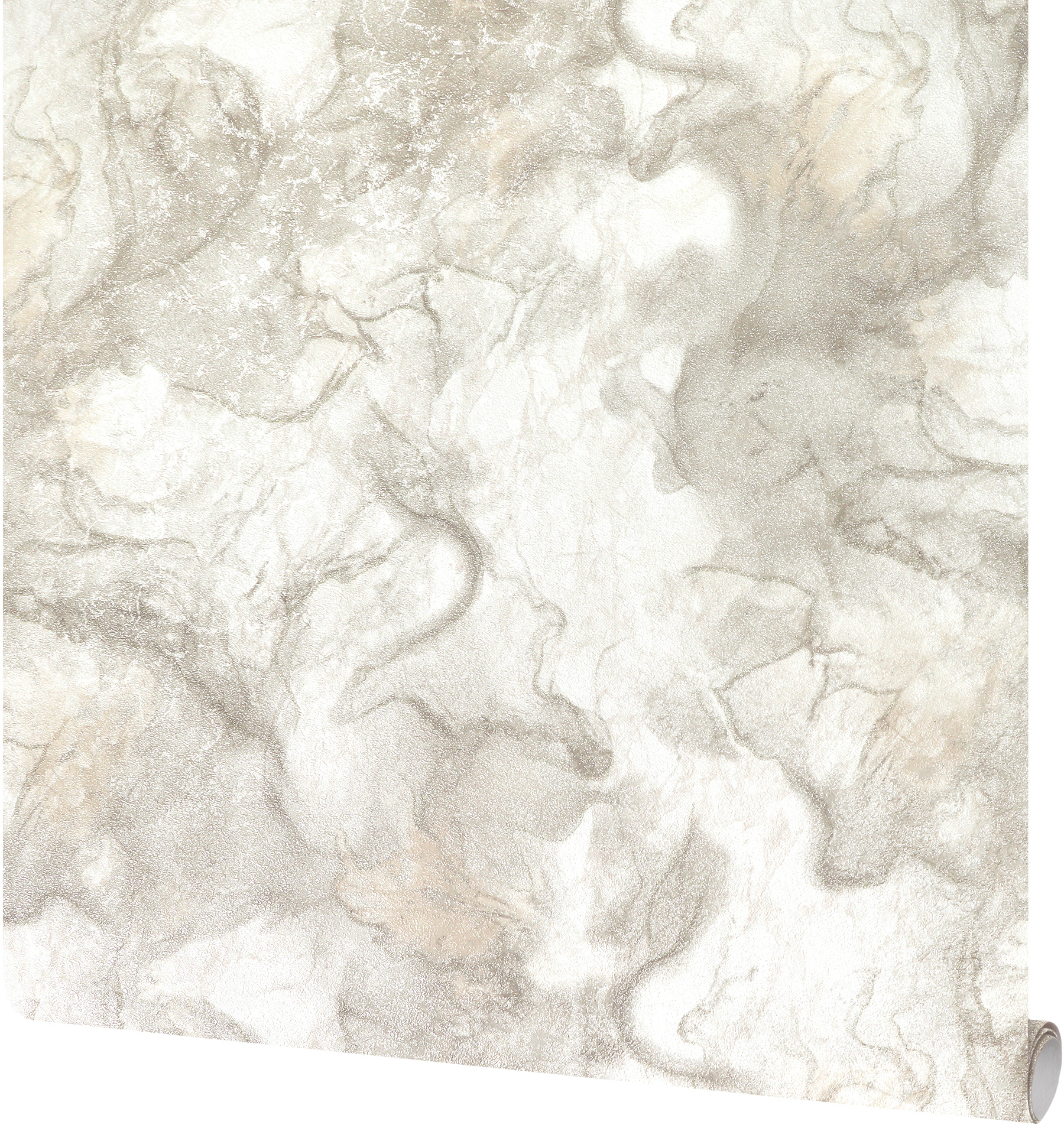 Дизайнерские флизелиновые обои SOLO DISCO с блёстками бежевого цвета 87762777