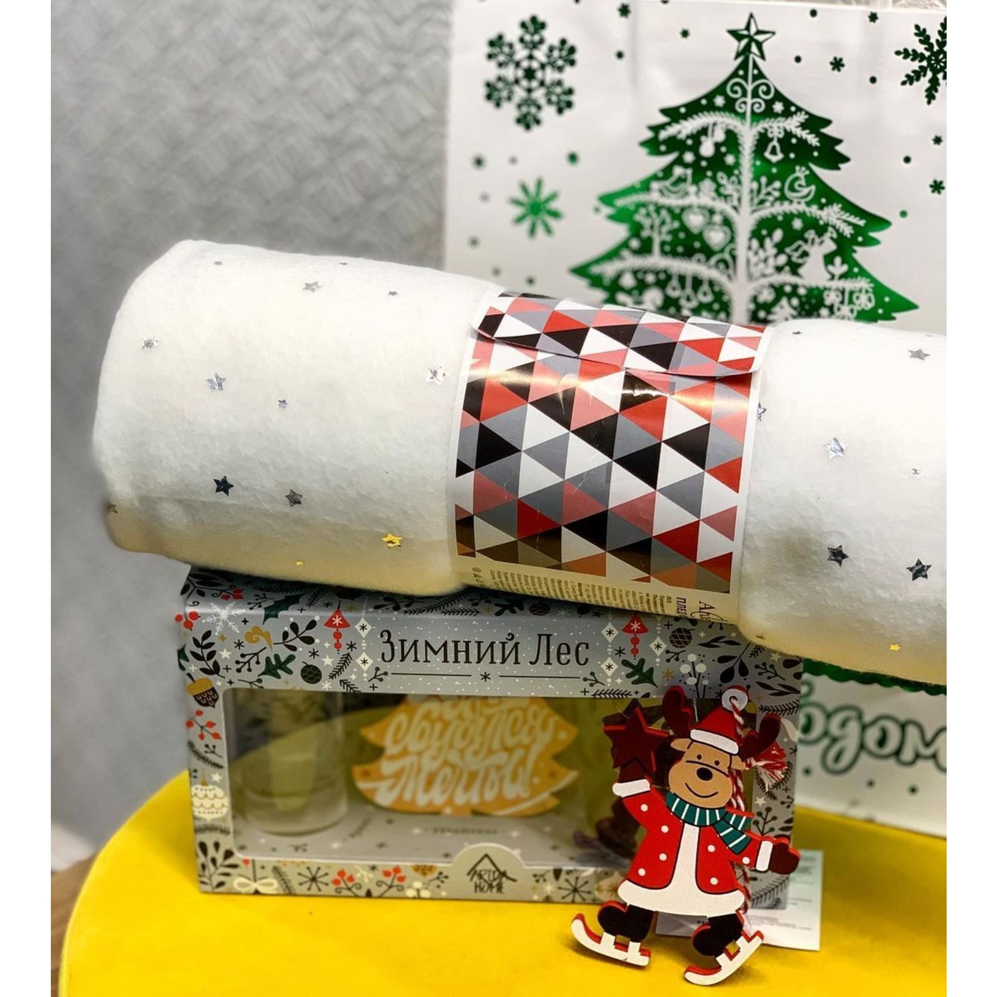 82801962 Пакет подарочный крафт «Зеленая ёлочка» 26x32 см Santreyd  - Вид №1