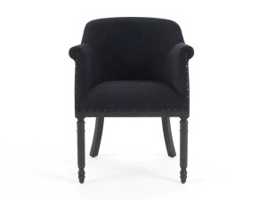 Бархатный стул с подлокотниками