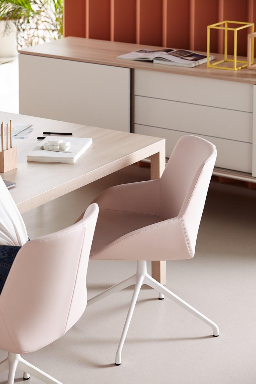 ACTIU Мягкое кожаное кресло Noom sun-id-1371669 - Вид №6