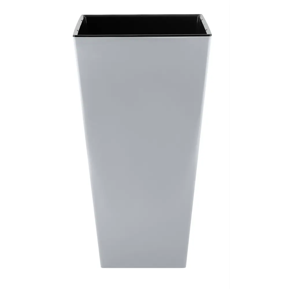 Горшок цветочный INGREEN Cube ø25 см 19.4 л пластик серый 89411078 STLM-1576970 - Вид №1