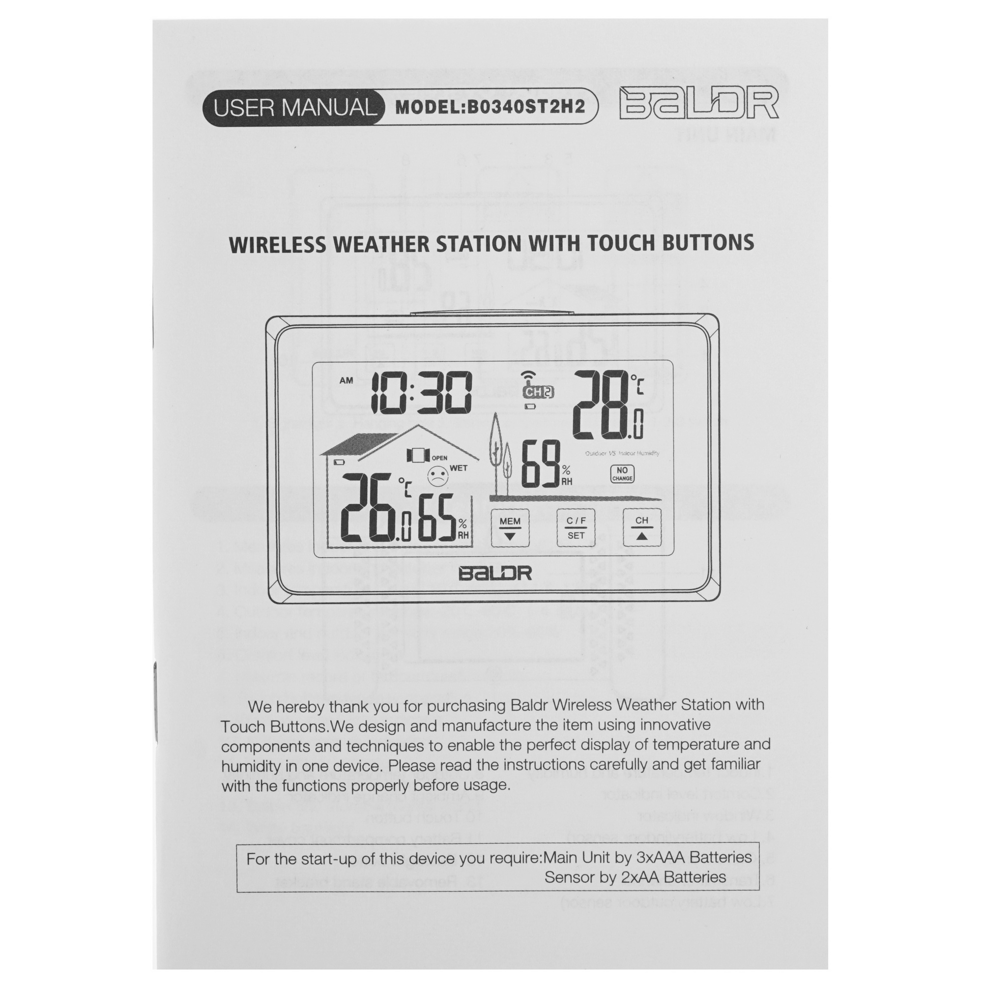 5080190 Метеостанция BALDR B0340ST2H2 STDN-0085150 - Вид №10