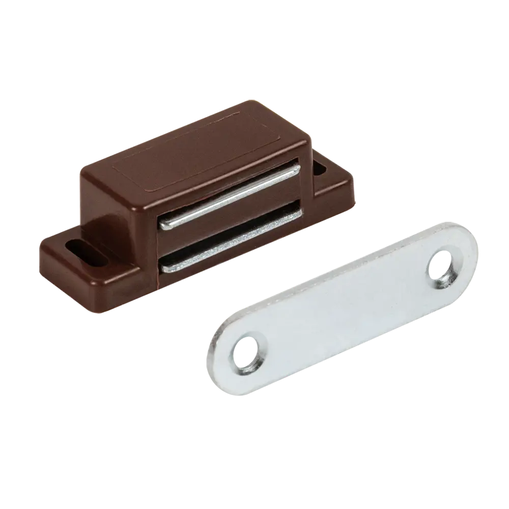 Защелка магнитная 15x45 мм пластик цвет коричневый Santreyd STLM-2083826