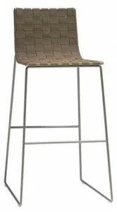 Andreu World Табурет из полипропилена с высокими санками и подставкой для ног Trenza Bq0705