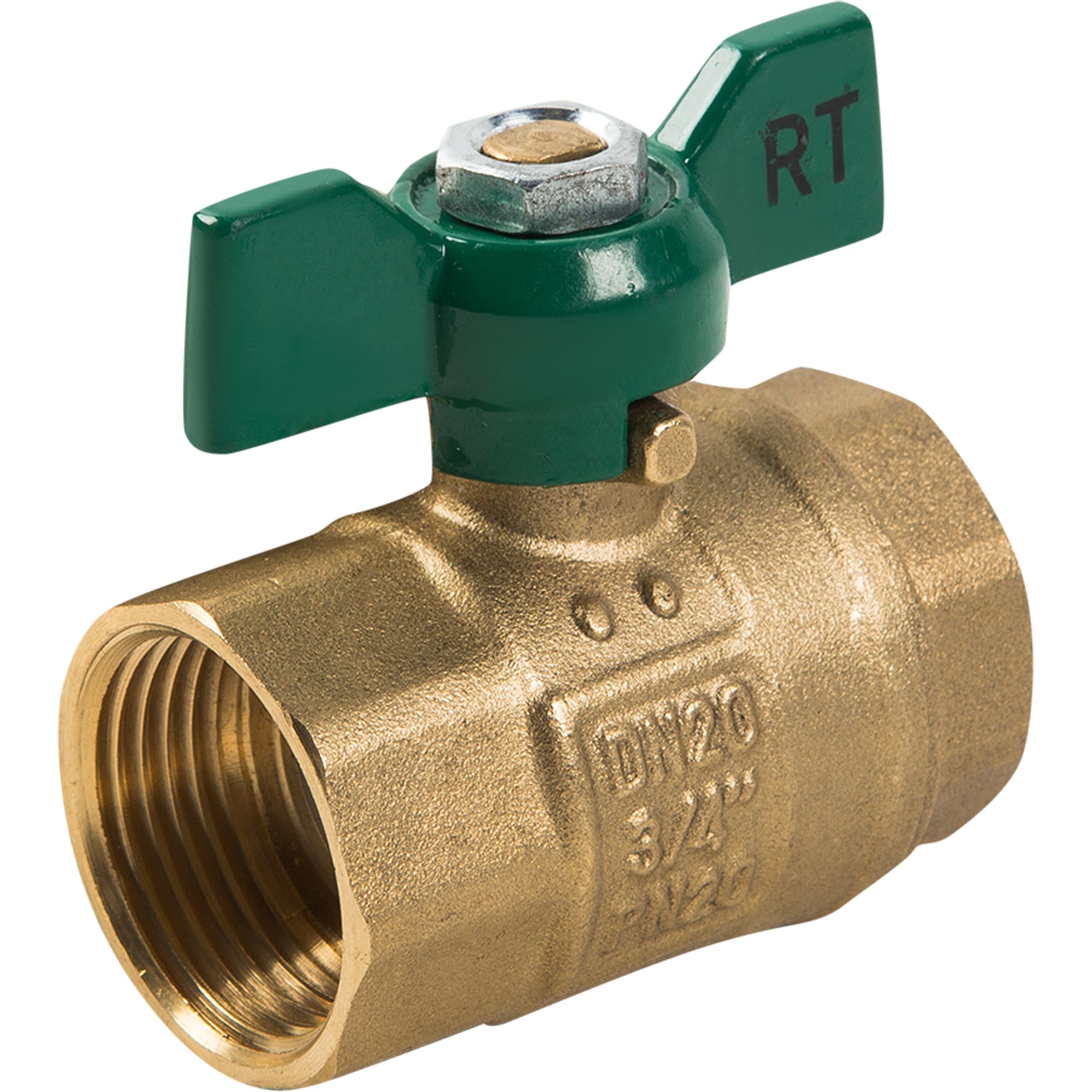 17744508 Кран шаровый 3/4", внутренняя-внутренняя резьба Santreyd  - Вид №4