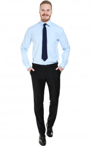 60318 Галстук на резинке темно-синий  Офисная одежда  размер