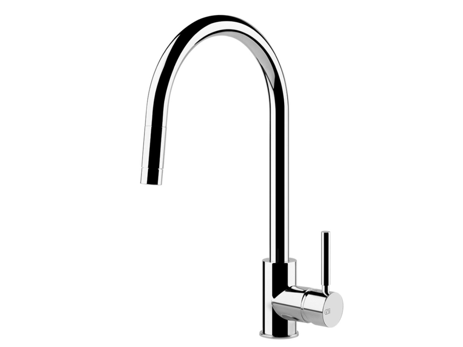 Смеситель для кухни из латуни со съемным ручным душем Gessi Neutron ARCH-00129815 - Вид №1