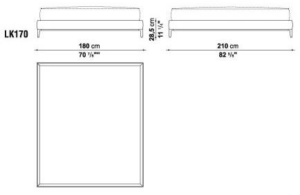 Maxalto Двуспальная кровать в коже Erik sun-id-1407399 - Вид №7
