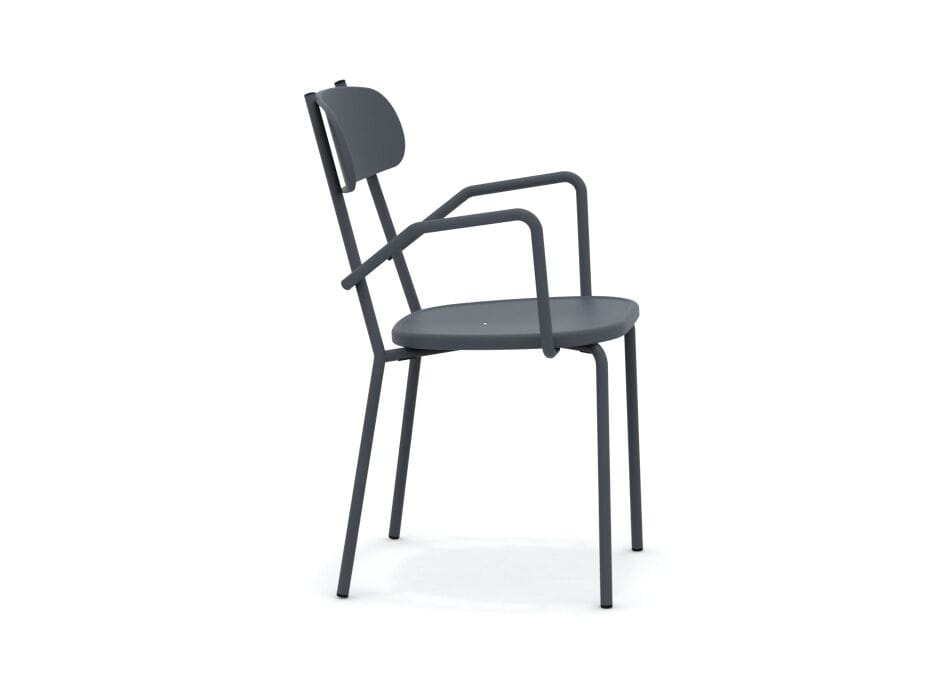 Металлический штабелируемый садовый стул с подлокотниками Vermobil Fox ARCH-00107960 - Вид №2