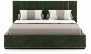 Laskasas Двуспальная кровать с мягким изголовьем Lauren