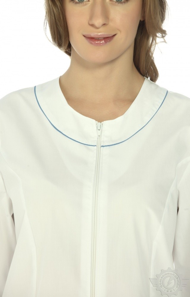 63680 Халат "Сервис-Люкс" белый  Медицинская одежда  размер 40/158-164 Спецодежда  - Вид №5