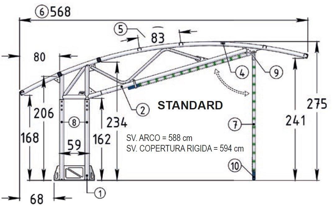 SELVOLINA Стальное навес для парковок sun-id-1489168 - Вид №4