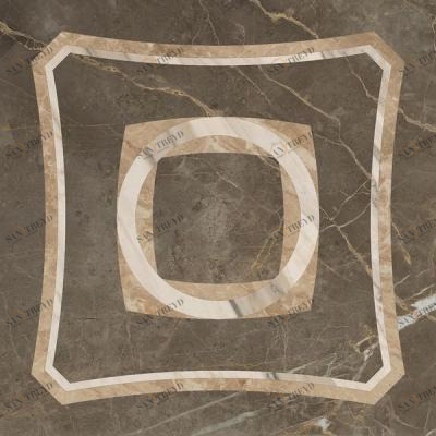 Портофино Серый Вставка Интарсио 45х45 Шлиф (1,215/40,095м2) COLISEUMGRES 610080000213