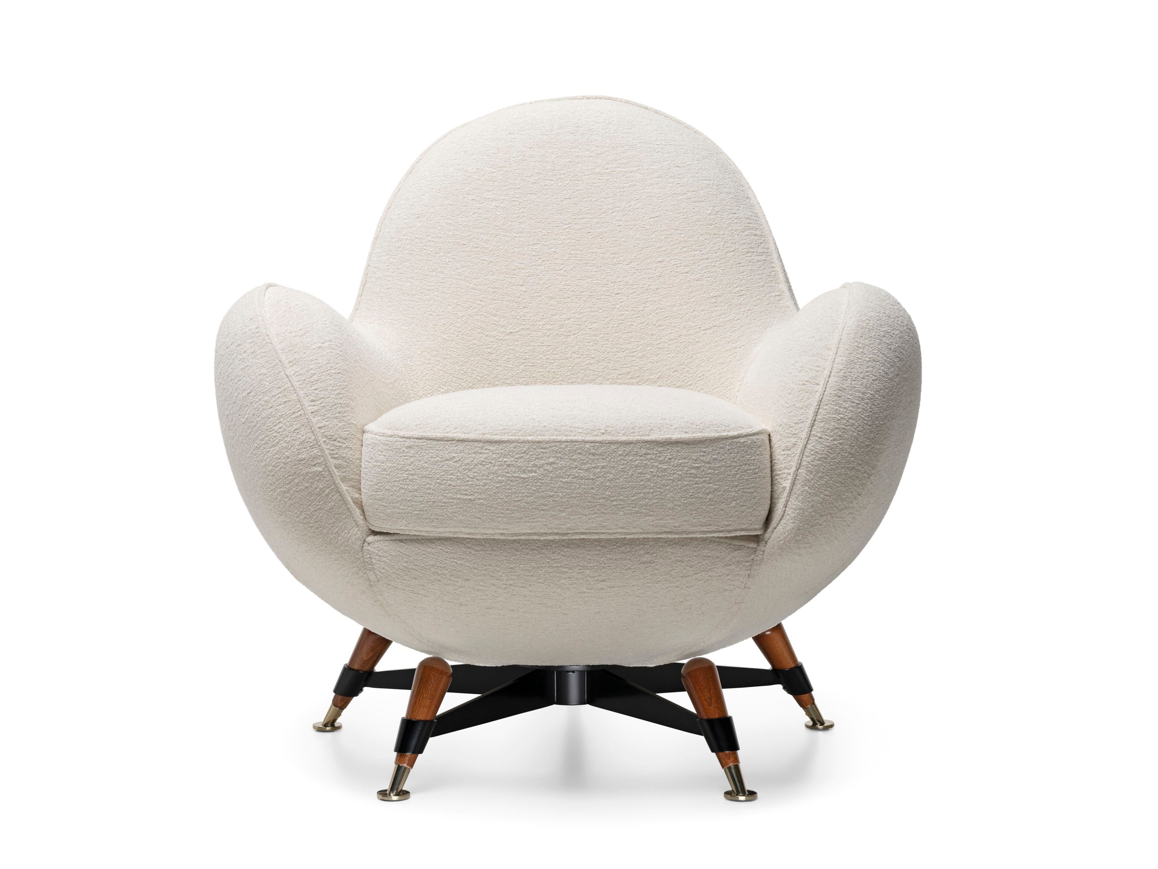 Тканевое кресло с подлокотниками Visionnaire Mercury ARCH-00029635