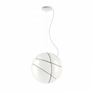 Светильник подвесной 36х36 см белый с бронзовым Armilla F50A0101 FABBIAN ДИЗАЙНЕРСКИЕ 00-3882239 Бронза;прозрачный