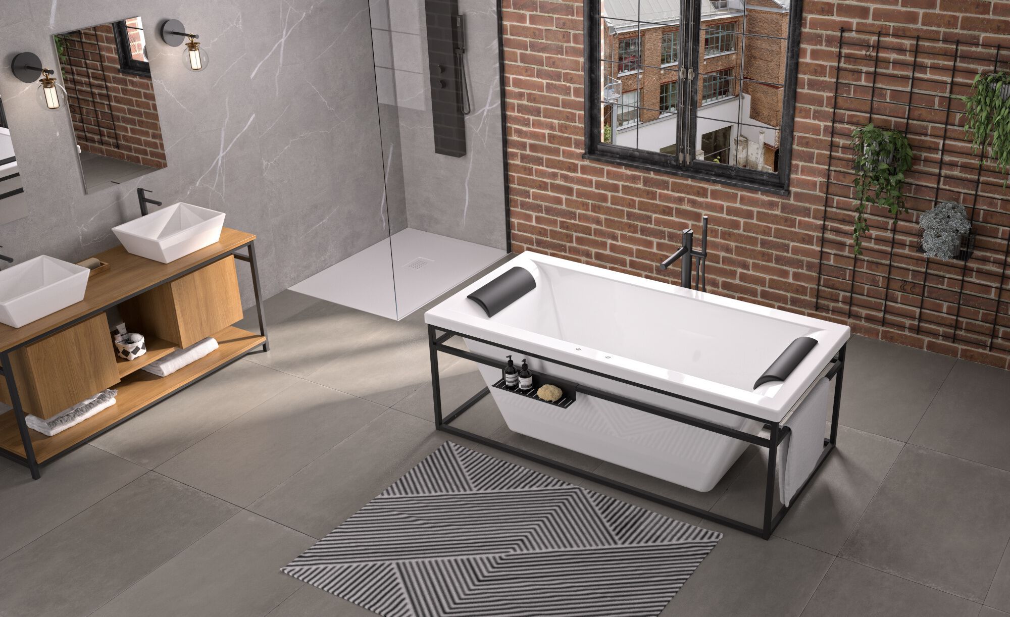 Прямоугольная ванна с гидромассажем Kinedo CHARLESTON ARCH-00152412 - Вид №3