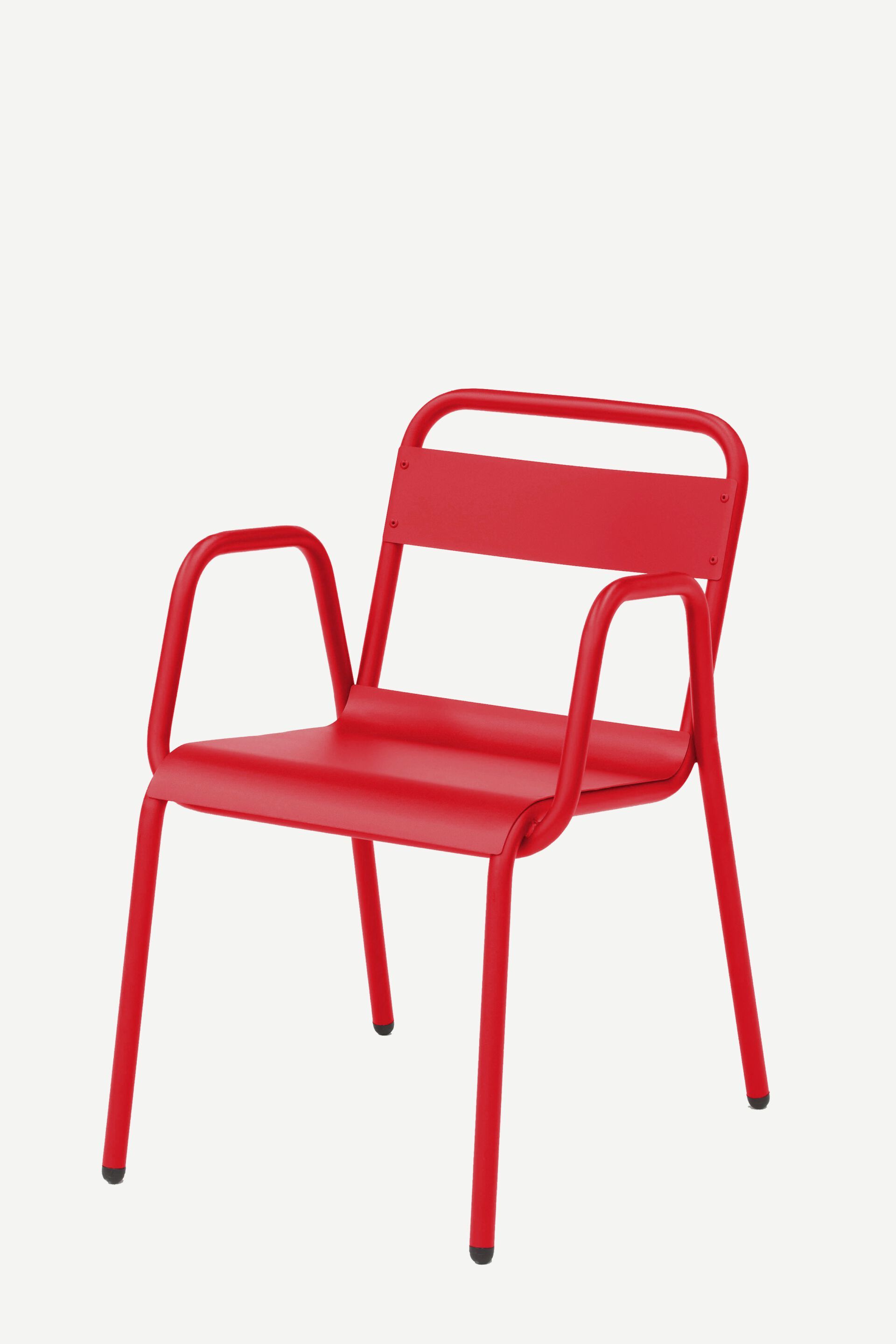 Штабелируемый садовый стул из оцинкованной стали с подлокотниками iSimar Anglet ARCH-00121173 - Вид №11