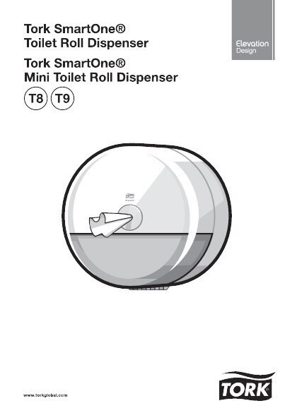 68000838 Диспенсер для рулонов туалетной бумаги Smartone®, черный Tork  - Вид №3