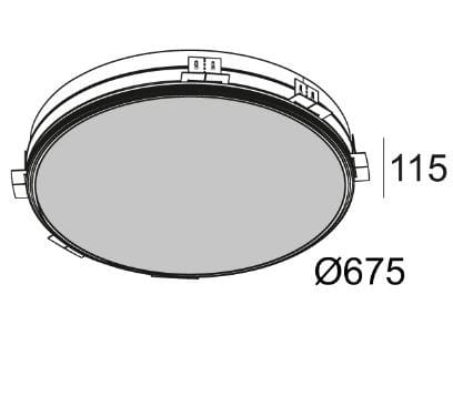 Утопленный светодиодный потолочный светильник Deltalight Supernova ARCH-00082059 - Вид №2