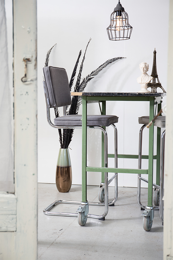 Стул барный Ridge Kink Vintage черный Zuiver 1500033 - Вид №2