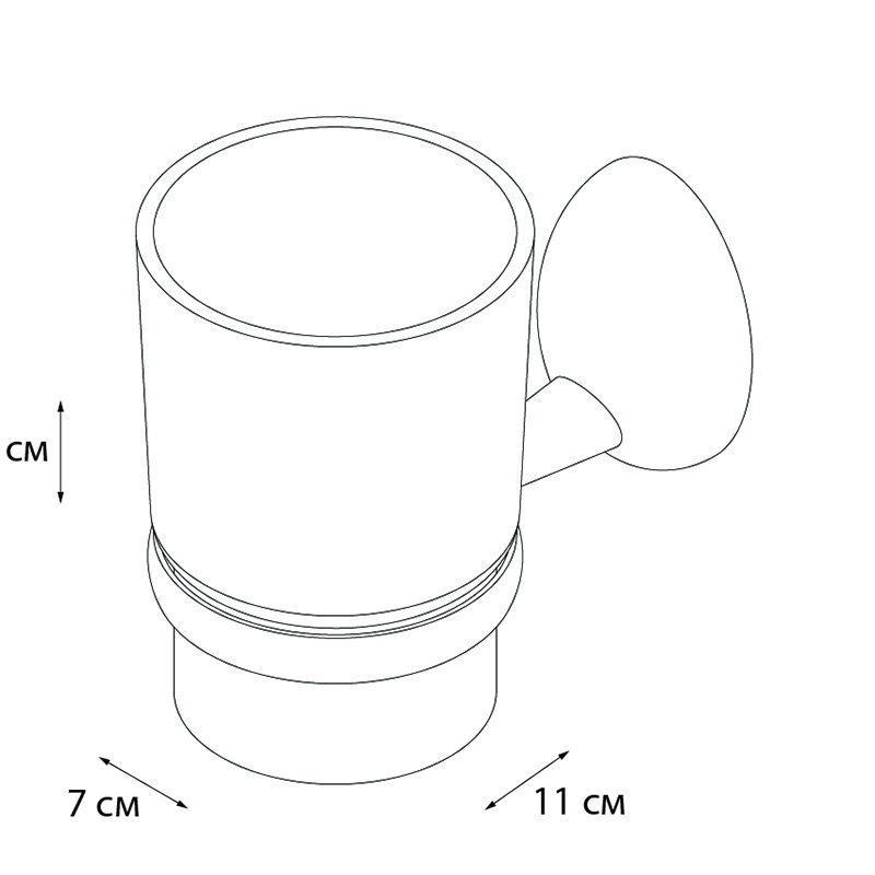 Подстаканник одинарный Grampus BRIZ GR3006 - Вид №2