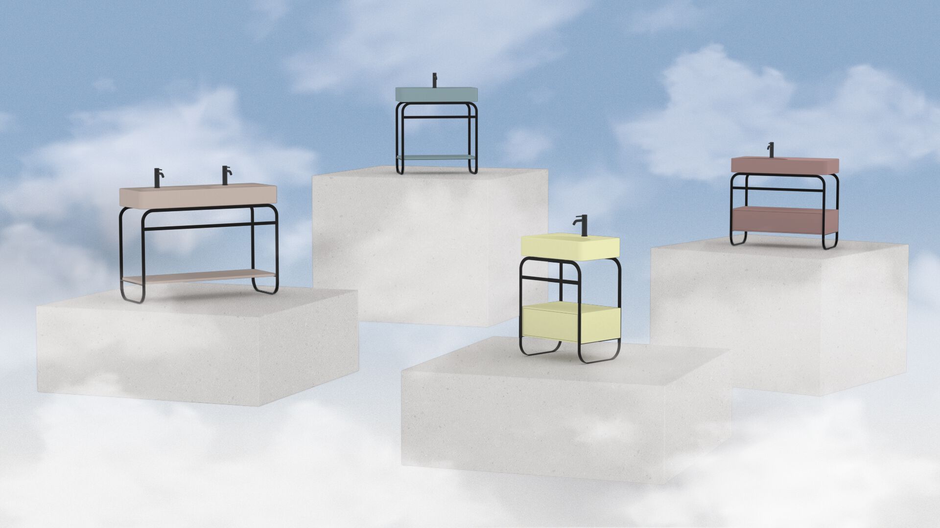 Керамическая раковина с одной столешницей Alice Ceramica Lunaris ARCH-00089088 - Вид №4