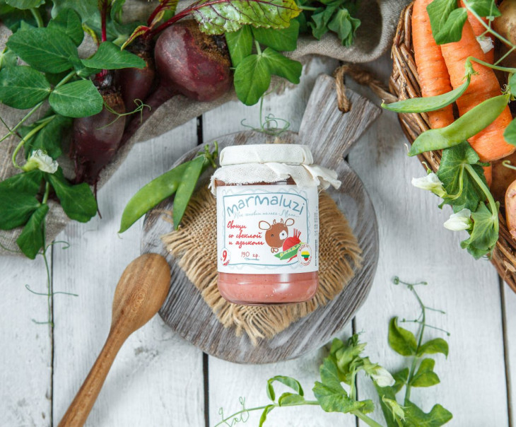 5216 Пюре овощное с говяжьим языком с 9-ти месяцев Вкусляндия 