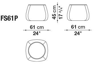 B&B Italia Круглый пуф из ткани Fat sofa sun-id-1481491 - Вид №4