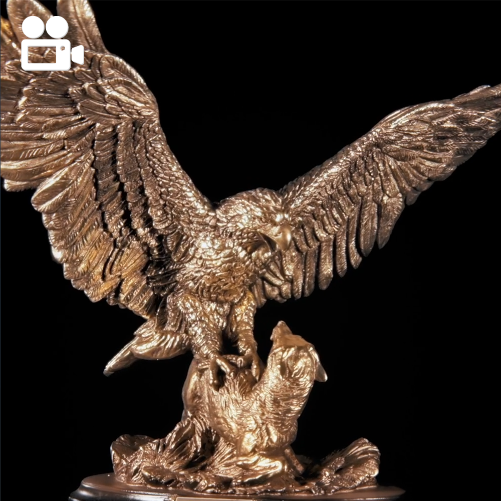 22430 Статуэтка Поединок орла с шакалом 2 Бронза BOGACHO 4627138235935