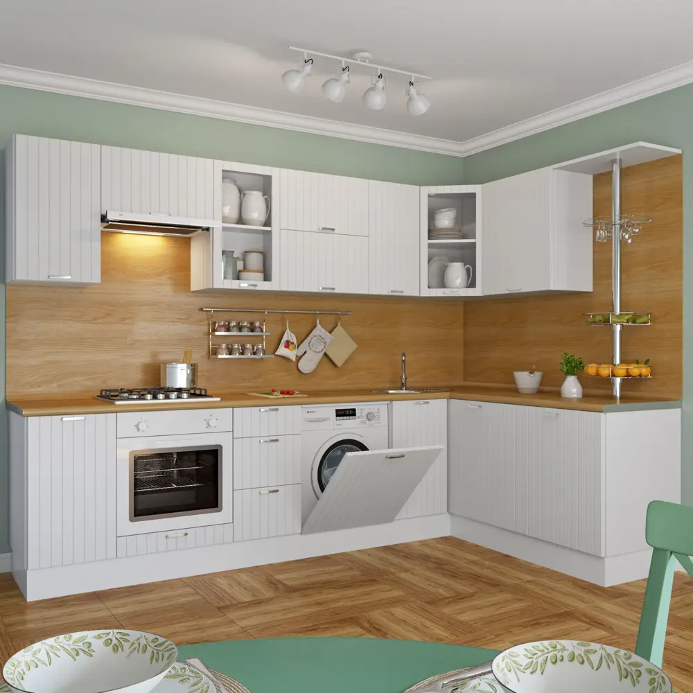 Дверь для шкафа Delinia «Фенс белый» 80x35 см, МДФ, цвет белый Фэнс белый STLM-2205113 - Вид №2