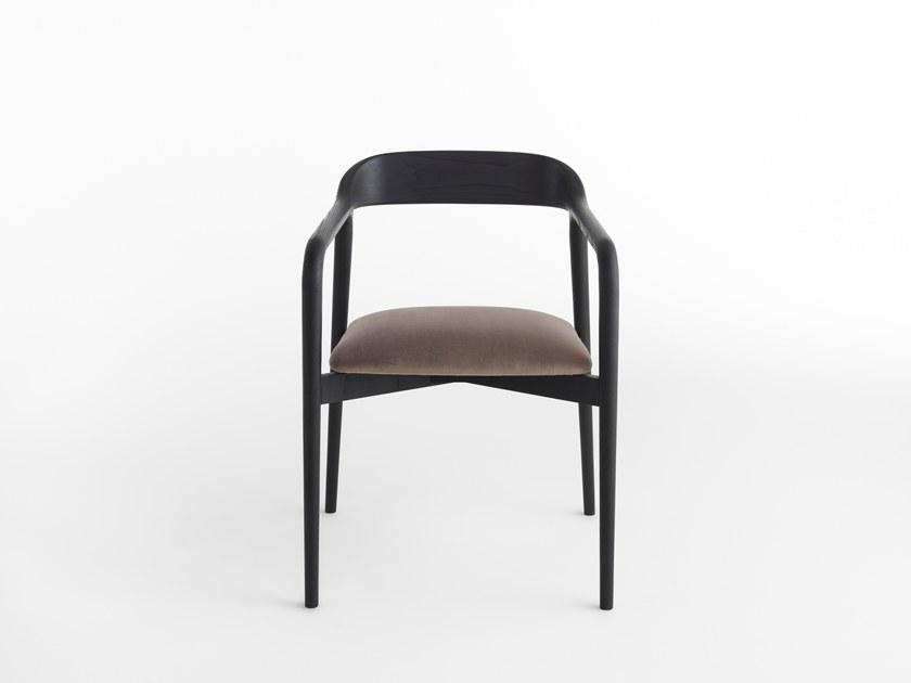 Casamania & Horm Стул ясеневый, обитый кожей или тканью, с подлокотниками sun-id-1379082 - Вид №6