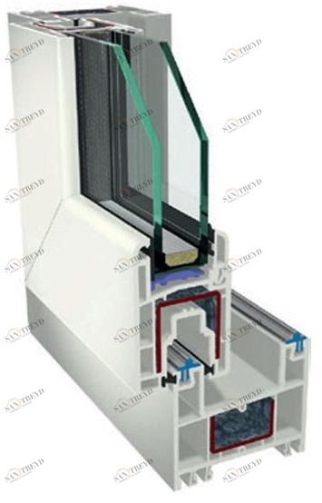 PIVA GROUP Раздвижное окно из пвх с двойным остеклением sun-id-1495949