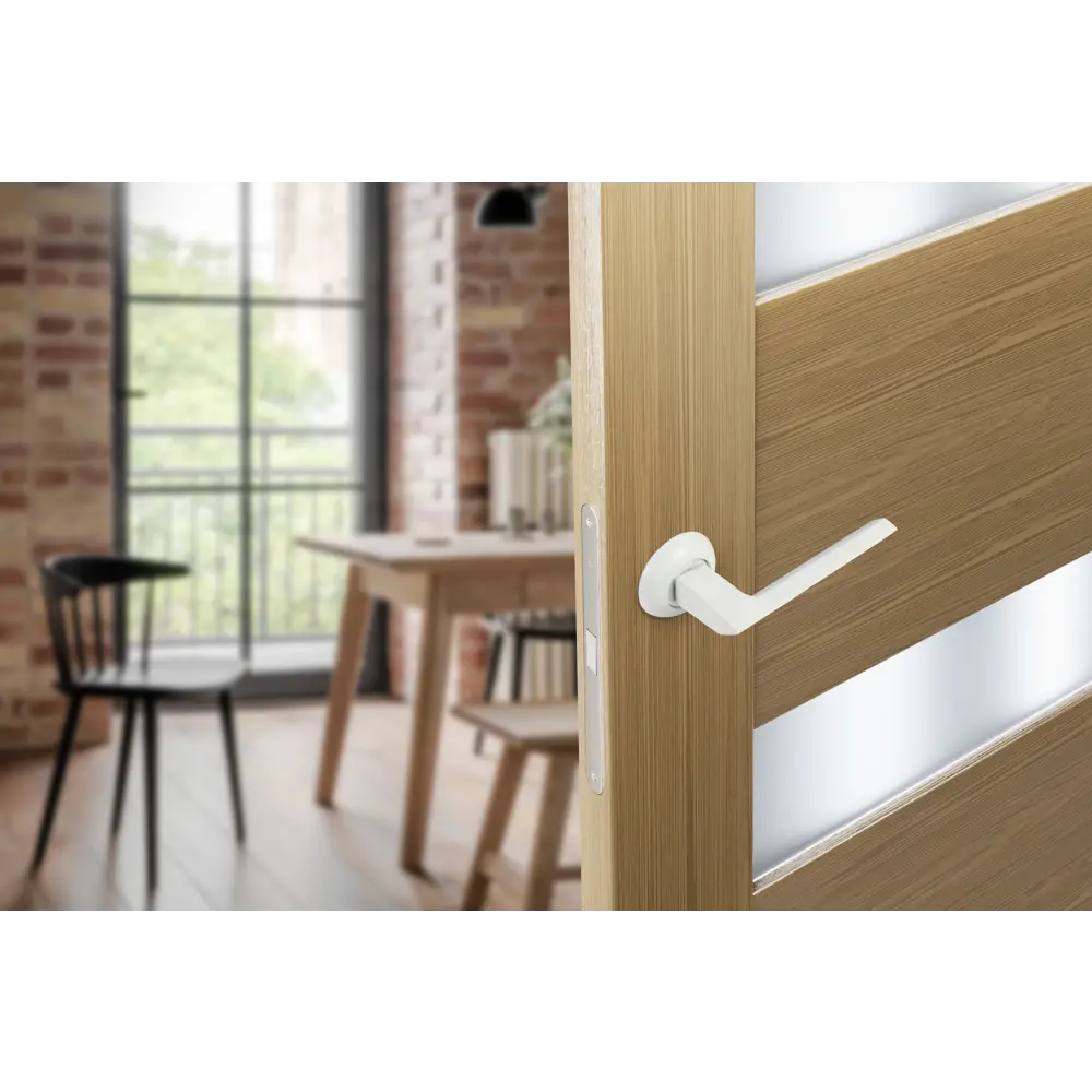 Дверные ручки EDSON EDS-69H-R1 в элегантном белом исполнении 85170505 STLM-0059402 - Вид №8