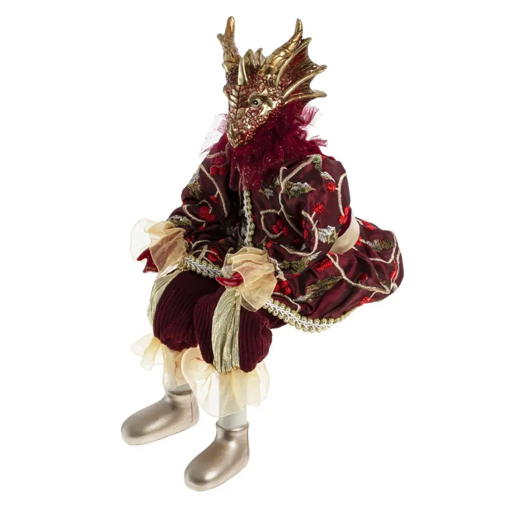 Фигурка новогодняя Дракон 40 см цвет бордовый Santreyd STLM-2034837 - Вид №1