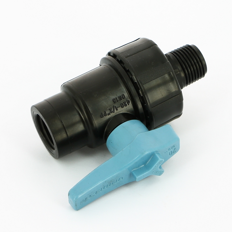 Кран обжим-Н Unidelta 20 х 1/2" для труб ПНД полипропилен PP-B 1072020002001 - Вид №4