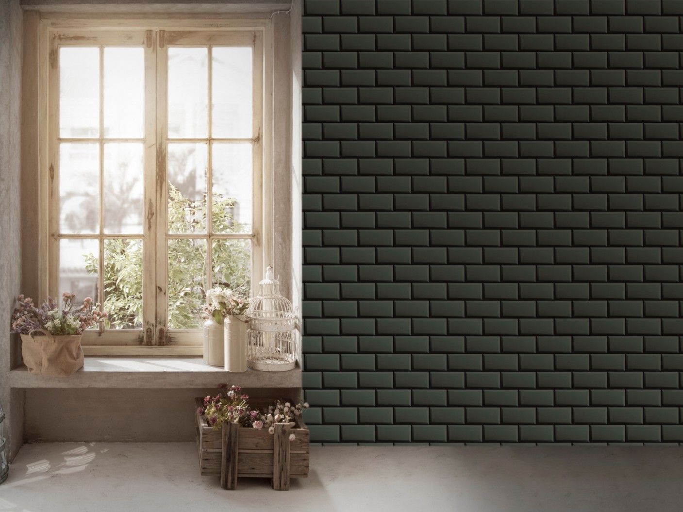 3D-эффект виниловых кирпичных обоев Architects Paper My Home my Spa ARCH-00136402