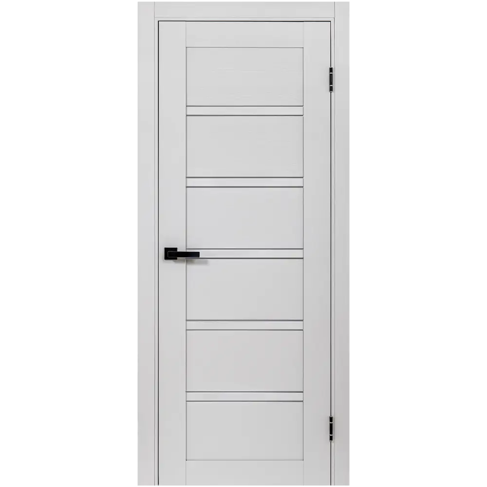 Комплект двери Легда-28 со стеклом 80x200 см полипропилен цвет серое дерево с добором 100 мм PORTIKA STLM-2041057