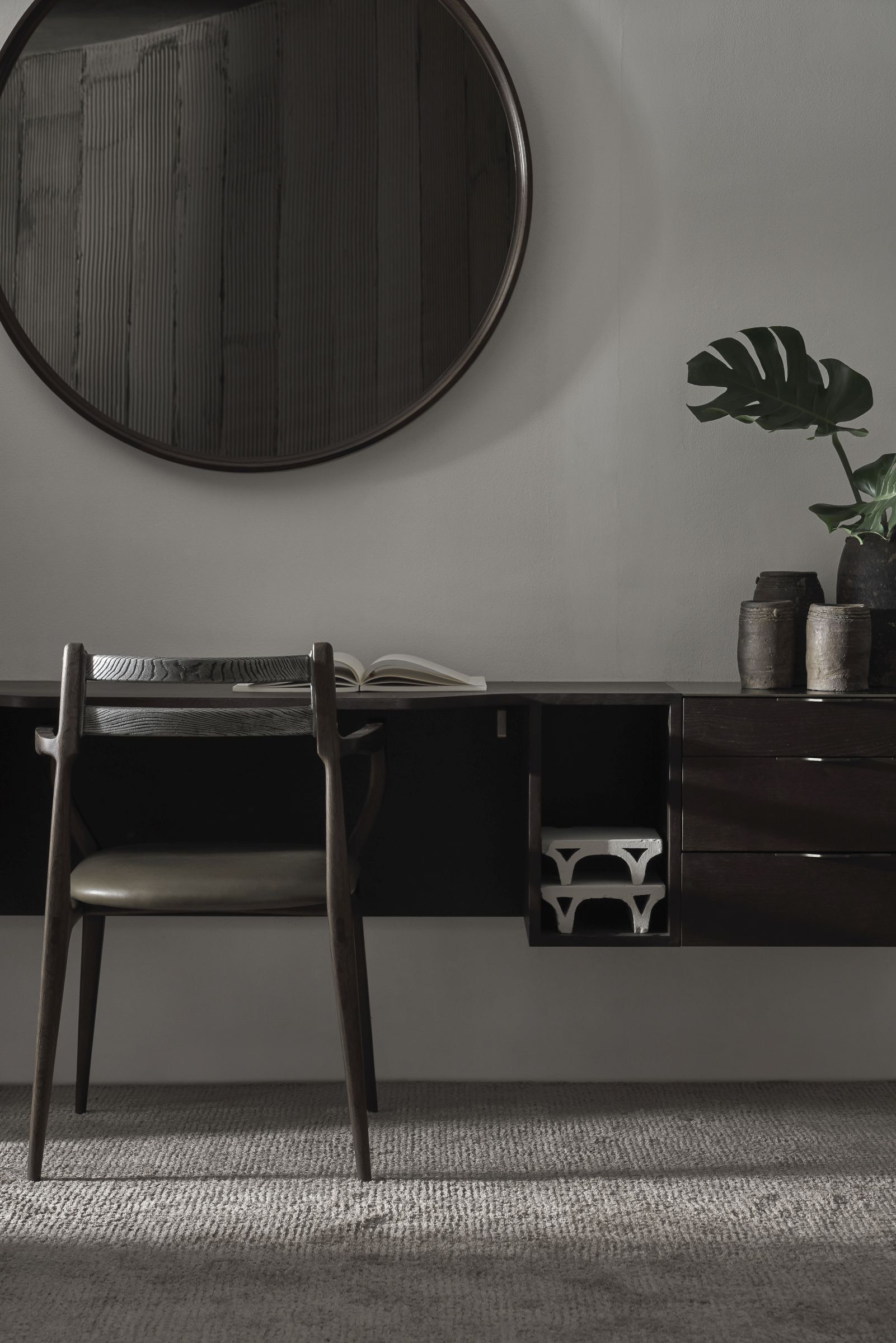 Горизонтальный настенный шкаф из дуба с ящиками District Eight Drift ARCH-00103861 - Вид №8