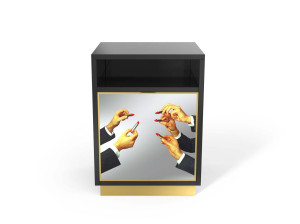 Квадратная прикроватная тумбочка из МДФ