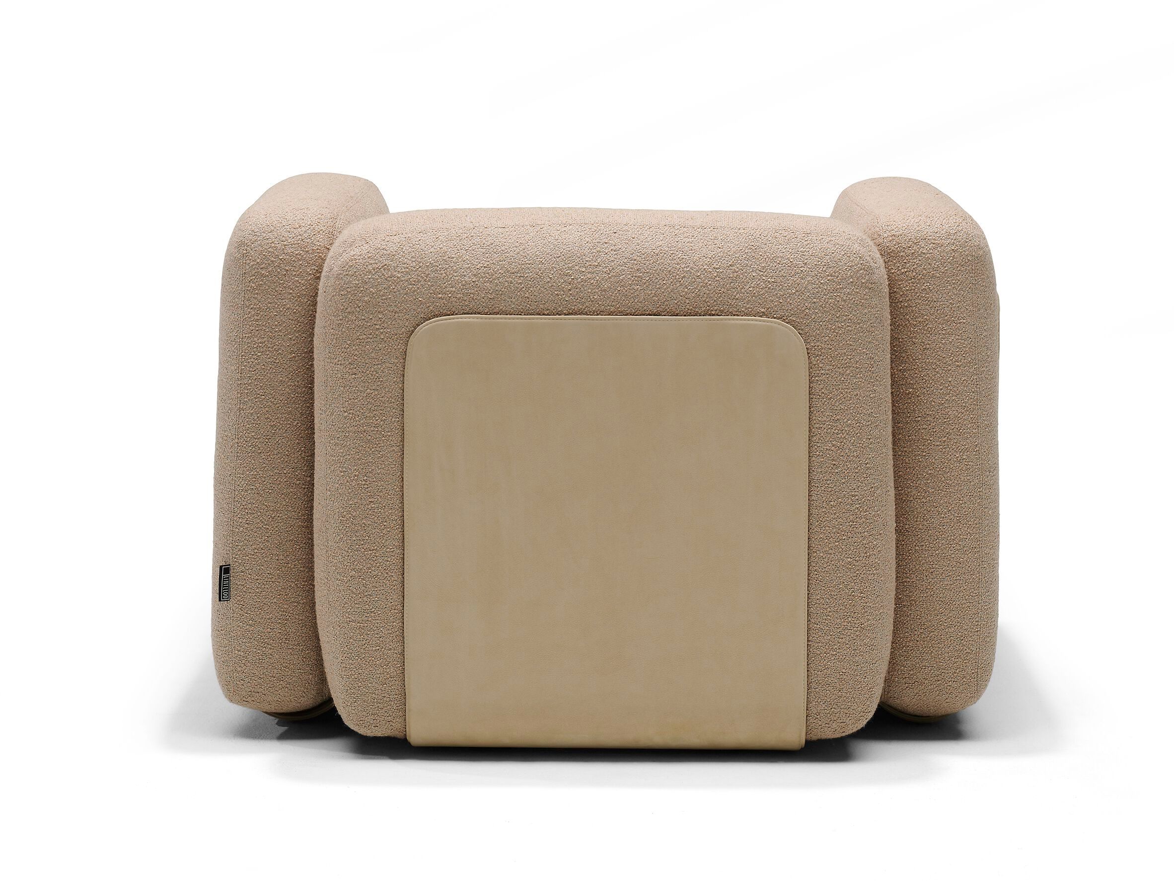 Кресло из ткани и кожи с подлокотниками Linteloo DALLAS ARCH-00084259 - Вид №3