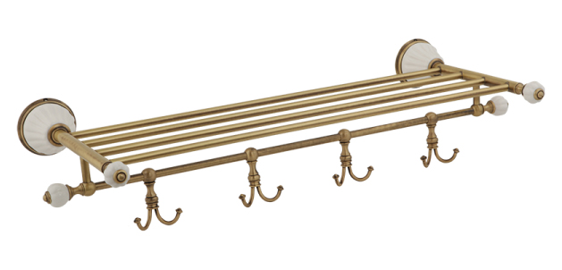 Полка-держатель для полотенец MIGLIORE Olivia ML.OLV-60.629 ML.OLV-60.629.BI.CR - Вид №3