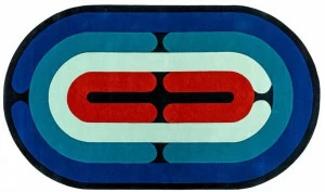 Diacasan Edition Овальный коврик ручной работы из шерсти Christian signorel