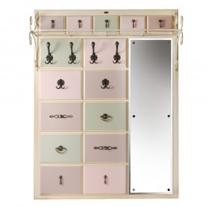 15005 Вешалка настенная Пандора 4 Айвори Акварель BOGACHO