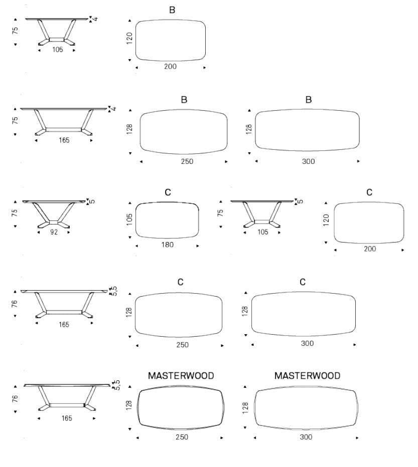 Стальной и деревянный бочковый стол Cattelan italia строгальный станок ARCH-00007381 - Вид №5