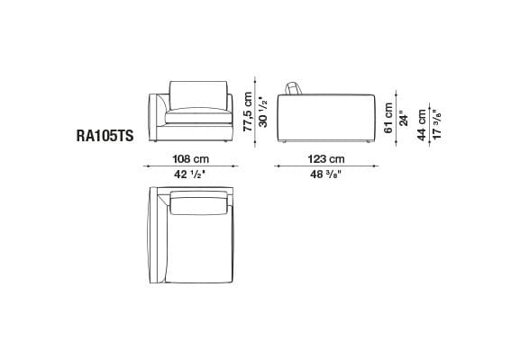 Угловой диван из ткани B&B Italia Ричард ARCH-00040927 - Вид №50