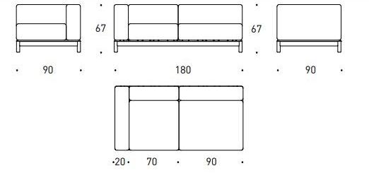 Varaschin Модульный угловой диван Barcode sun-id-1348985 - Вид №6