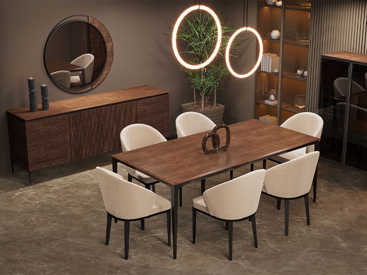 Настенное круглое зеркало с рамкой NDESIGN печенье ARCH-00041309