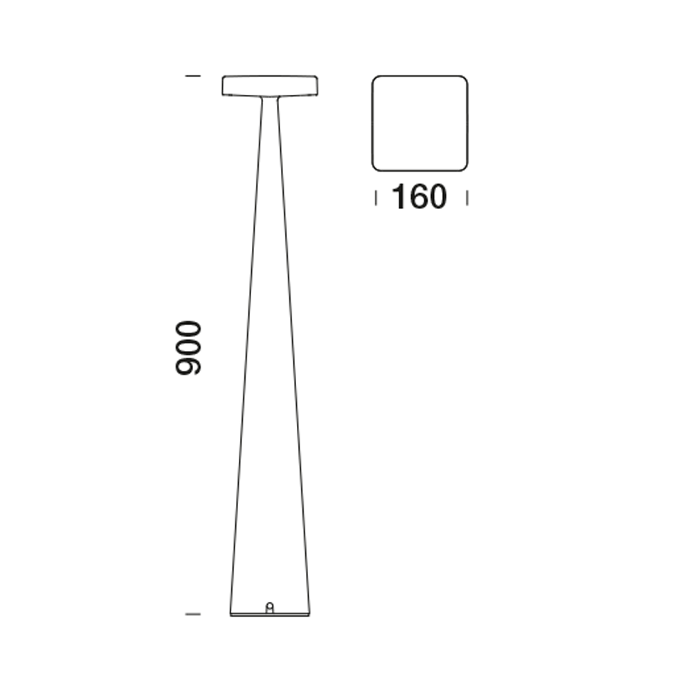 1640619 Мобильный светильник Platek BLEND Paletto  BLEND H. 900 mm - 8 LED 3000K diffuse  - Вид №16