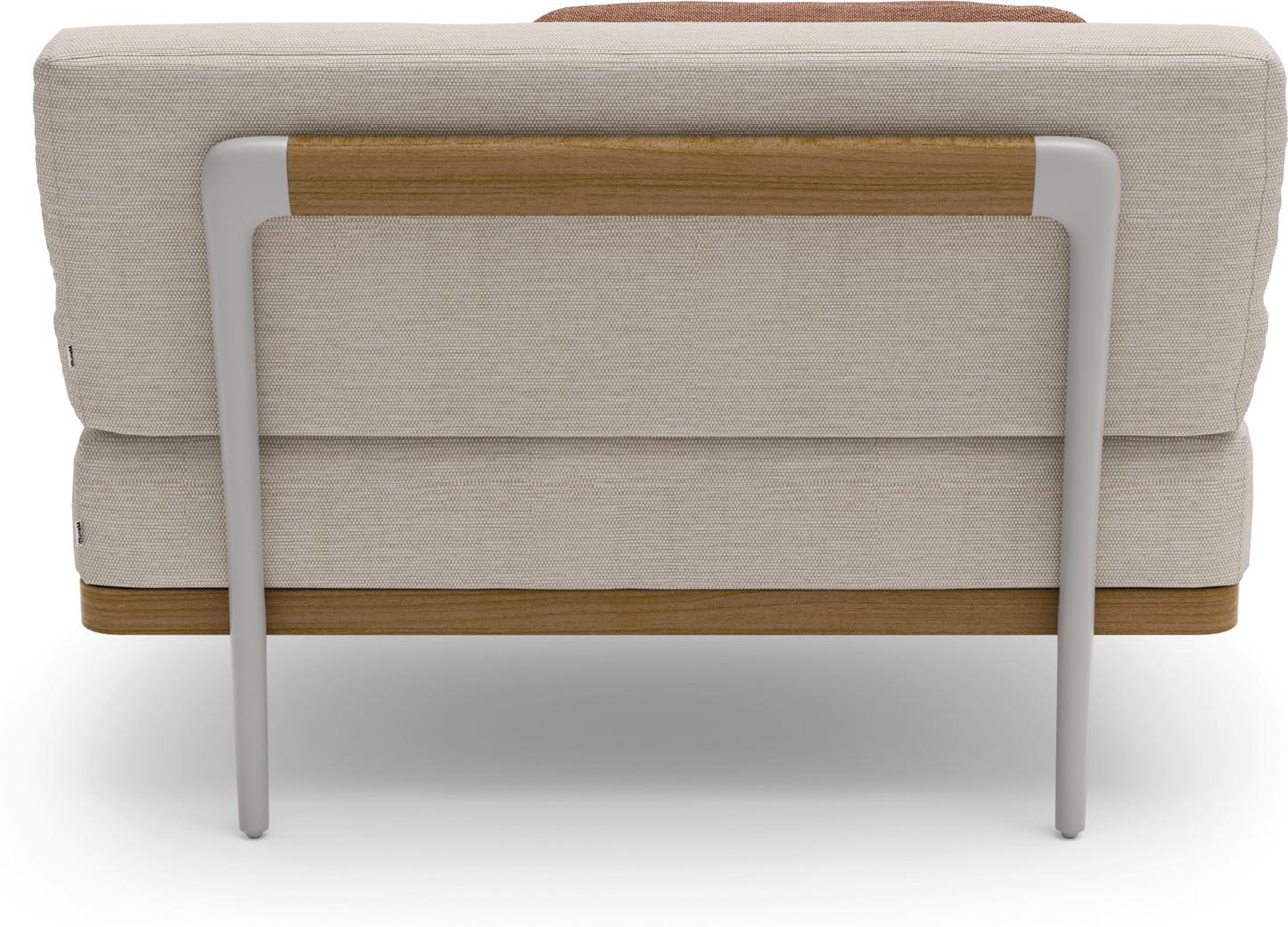 Большое среднее сиденье кремень teak Manutti Flex MNST513 - Вид №1